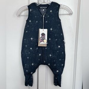 Gunamuna Star Print Footie Sleep Bag - Navy
